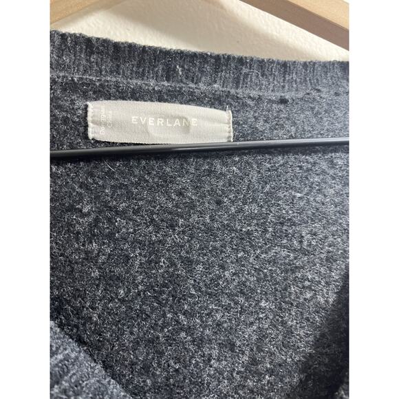 Everlane Wool Academia Button Up Cardigan L Minimal Quiet Luxury Grunge Preppy - Picture 3 of 10